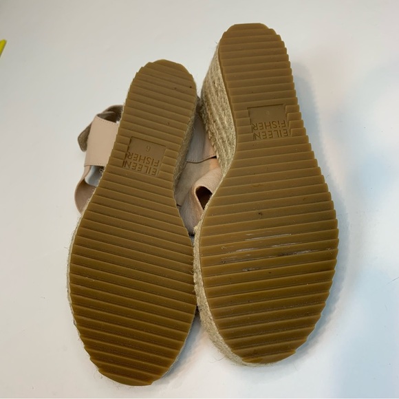 Eileen Fisher Willow 3 Nude Espadrilles - Sz 6 - Picture 6 of 8